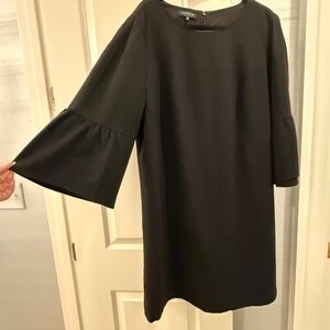 Lafayette 148 Marissa Ponte Knit Sheath Dress Black Size 2X